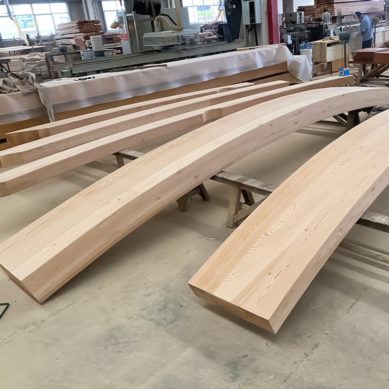 Douglas Fir kaareva liimapuu